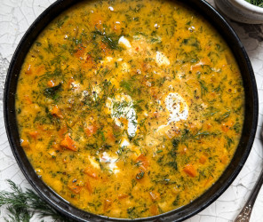 Kichererbse-Quinoa Aufbausuppe